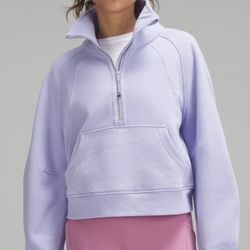 lululemon scuba oversized funnel neck half zip