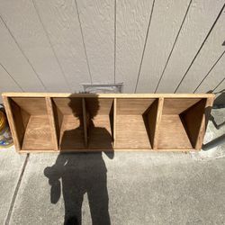 Solid Hardwood Corner Shelving Organizer
