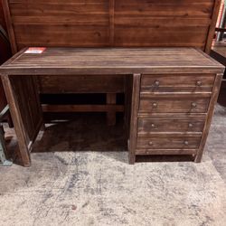 Floor Model Sale! Rustic Solid Acacia Work Desk - Farmhouse 
