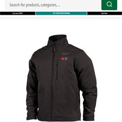 M12 XL Black Milwaukee Heated Jacket Without Battery 