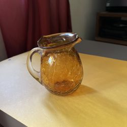 Amber Glass Pitcher