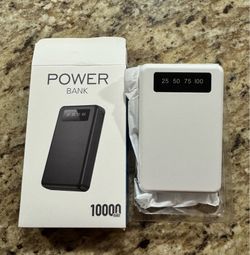 White High-capacity Power Bank 10000mAh, 22.5W Fast Charging, Includes 3 Cables