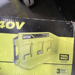 Ryobi 40v 3 Port Charger 