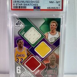 2009 Game Used 6 Star Patches, PSA 8! ULTRA RARE,