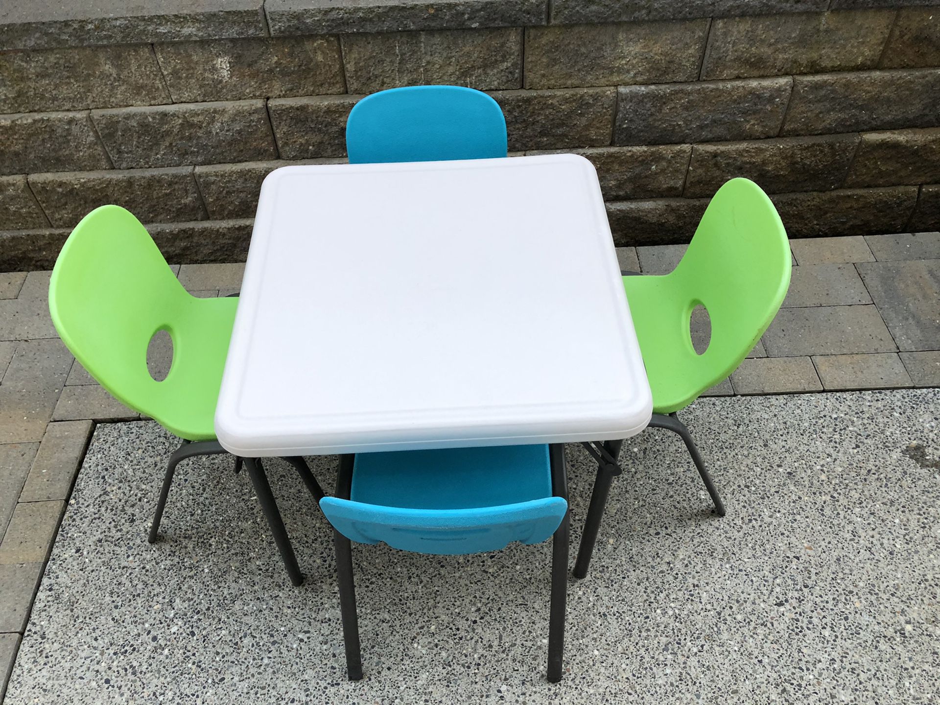 Lifetime kids table and chairs from Costco