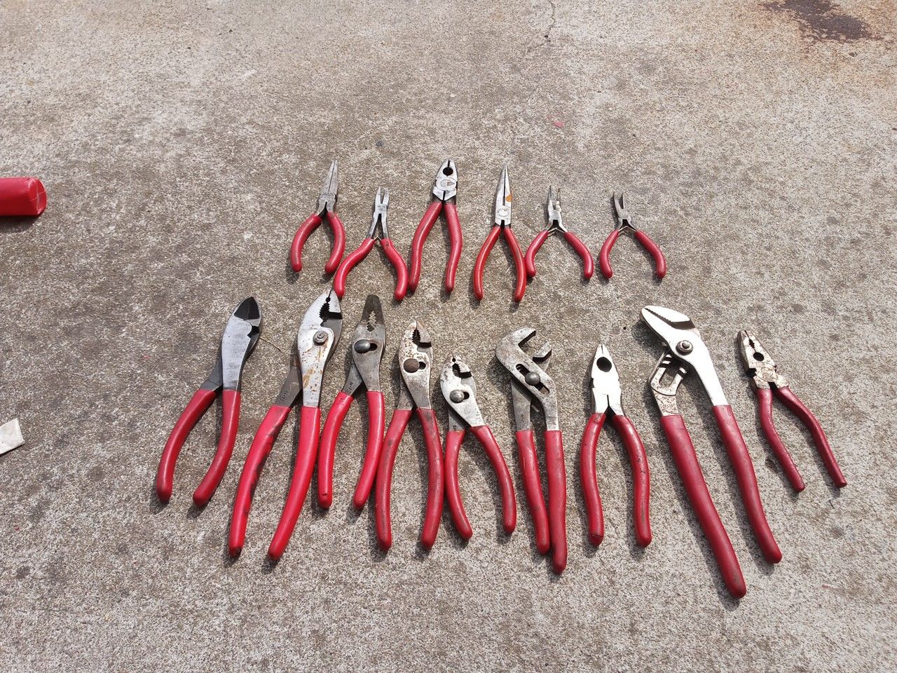 Mac snap-on pliers cutters combined Mac and snap-on brand