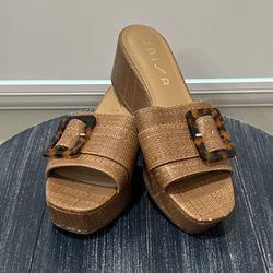 Unisa Buckle Wedge Sandals
