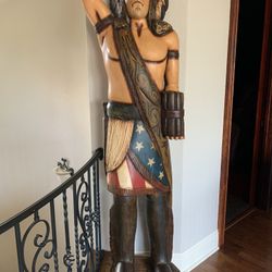 Wooden Cigar Indian 