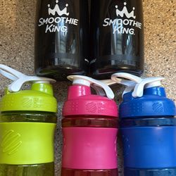 Smoothie King Blender Bottles (black/pink/green/blue)