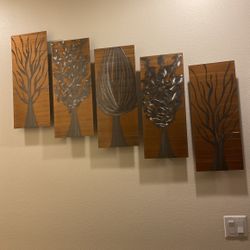 5 Piece 3D Special Painting Metal Wall Art