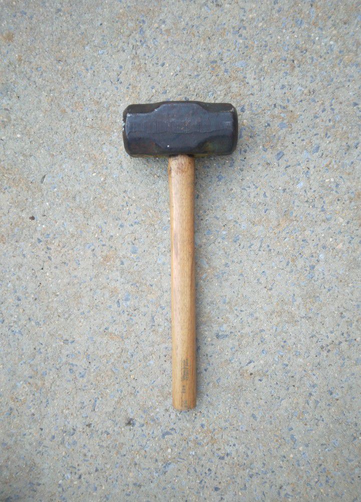 Vintage 10Lb Wood Handle Sledge Hammer 