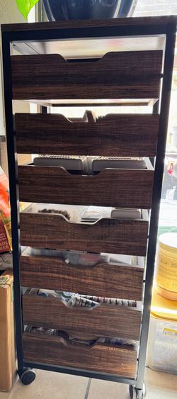 7 drawer storage cart