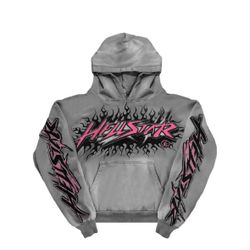 Hellstar Future Flame Hoodie Grey