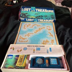 Original lost treasure Electronic board game Vintage