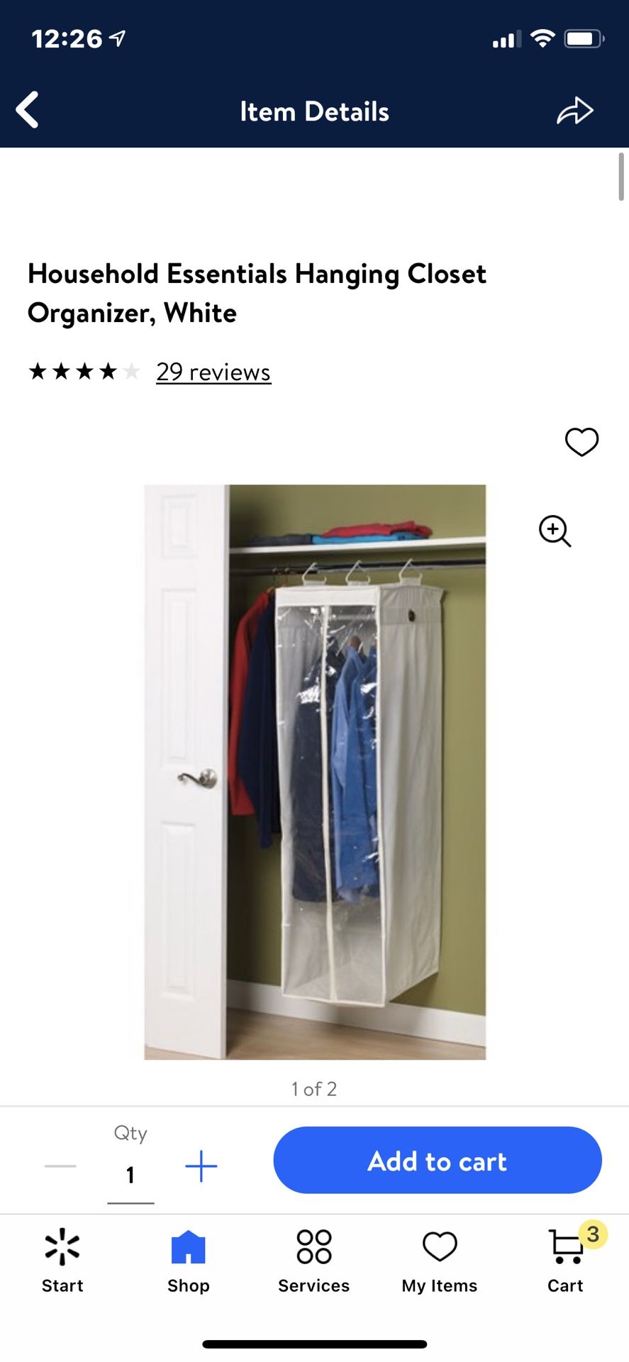 Hanging Closet Organizer 