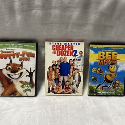 Hammy's Nutty-Fun Cheaper by the Dozen 2 Bee Movie DVD UNTESTED 