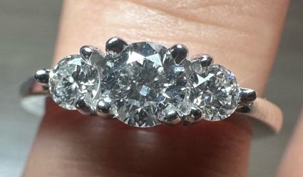 14k 1/2 ct natural diamond engagement ring