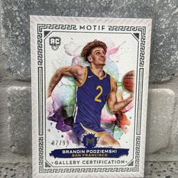 Branden Podzimski Rookie Basketball Card