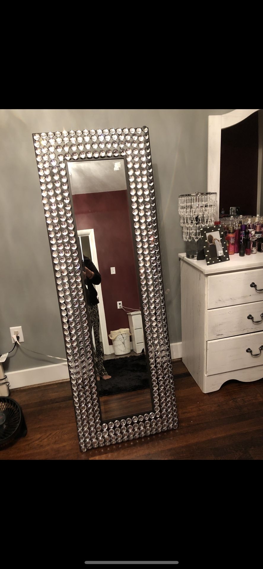 Rhinestone Mirror 