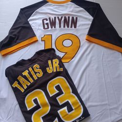 Padres XXL Men's Tony Gwynn and Fernando Tatis Jr Jersey and Tshirt Set