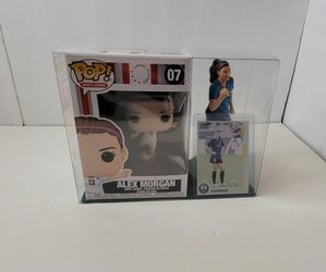 333PAC  - ALEX MORGAN: Pop! Sports Legends #07 USWNT PLAYERS / Action figure 6.5" tall  / Card 2021 Parkside #S31 NWSL