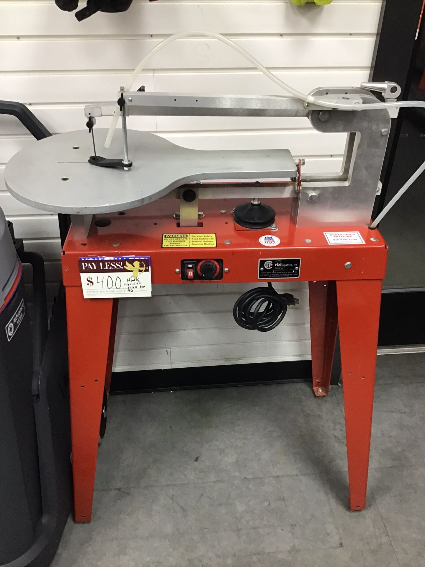 Hawk RBI Industries Precision Scroll Saw Made In USA