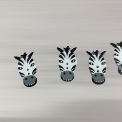 Shape Zebra Wood Buttons For Sewing Scrapbooking