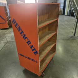 FREE DOUBLE SIDED LIBRARY CART ON WHEELS