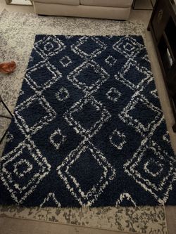 navy rug