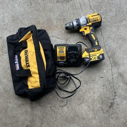 Dewalt 20v XR Cordless Drill, Battery, Charger, Bag 