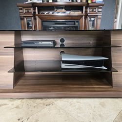 European Tv Stand Glass And Wood