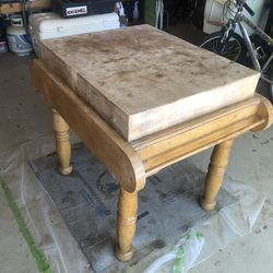 Vintage  butcher block/ table.