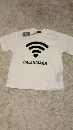 Balenciaga WiFi Heart White T-Shirt