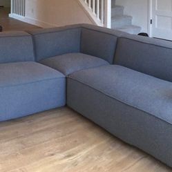 Interior Define Gray Corner Sectional