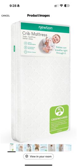 Lightly used Newton Crib Mattress
