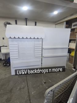 Store front backdrop