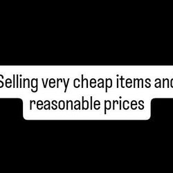 Selling Items At A Reasonable Price