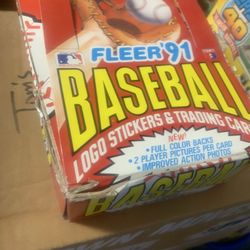 1991 Fleer Baseball Cards Full Unopened Box