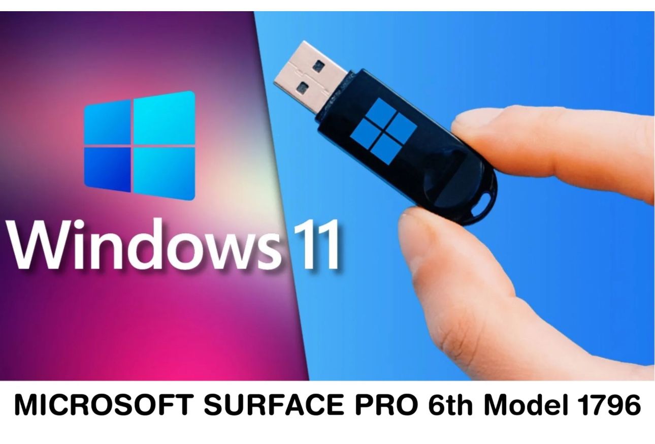 Microsoft Surface Pro 5th (WiFi Only) 1796 US Windows 11 Recovery USB Drive
