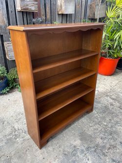 Vintage Mid Century Solid Maple Bookcase