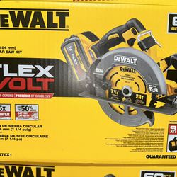 DeWalt 60v 7 1/4 Circular Saw With Battery 9flex And Charger Brand New 