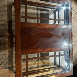 Wood And Glass Living Room Table