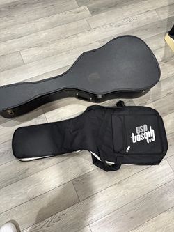 Acoustic Case and Gibson gig bag