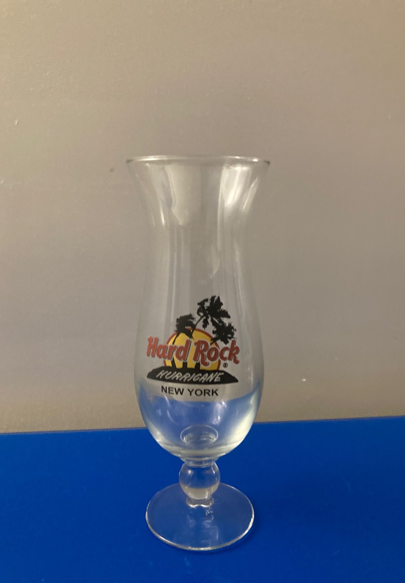 Hard Rock Cafe Hurricane New York Cocktail glass
