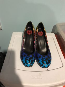 Hot topic animal print heels size 7/8