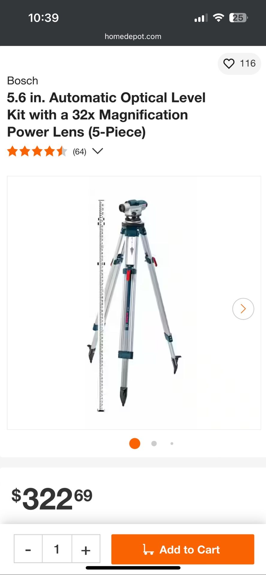 Bosch Optical Level Kit