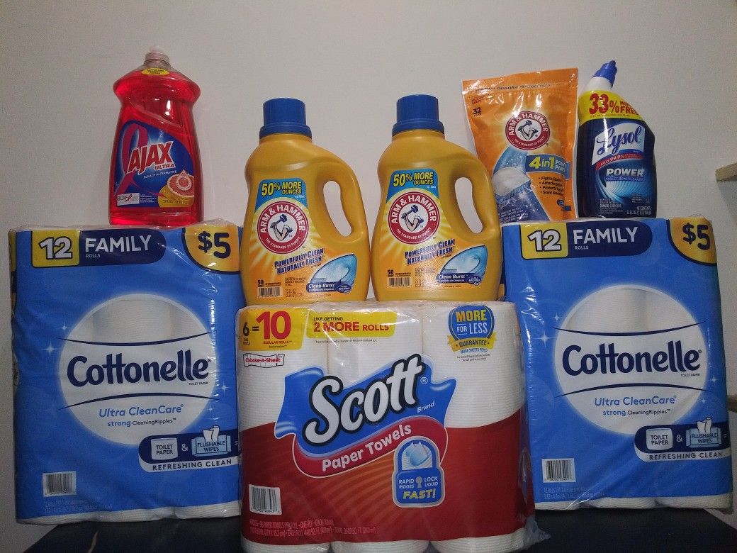 Scott Cottonelle Arm & Hammer Household Bundle