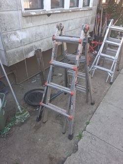 16 foot multi purpose ladders.. I one Warnner and the other Little Giant