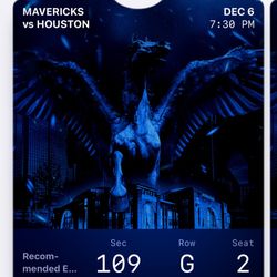 Rockets @ Mavs tickets 
