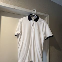 Tommy Hilfiger White Button Polo Shirt